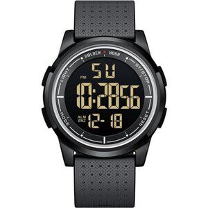 Ultra-Thin Minimalist Sports Waterproof Digital Watches Men with Wide-Angle